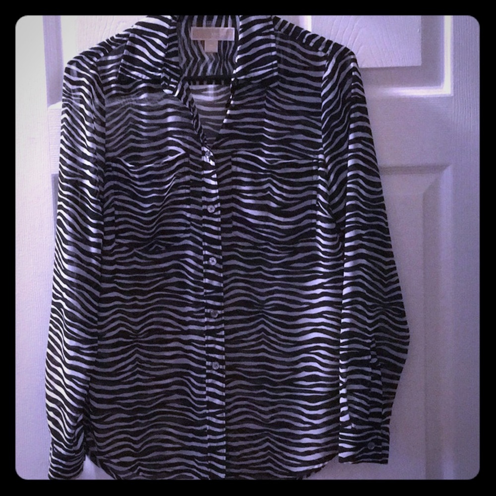 Zebra Print Blouse